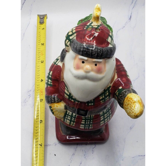 Sakura Classic Santa Christmas Holiday Ceramic 5 Inch Salt Shaker - Picture 9 of 10